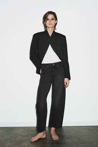ZW COLLECTION ANKLE RELAXED MID-RISE JEANS