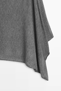 Fine knit cape