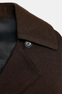 FLOWY WOOL TRENCH COAT ZW COLLECTION LIMITED EDITION