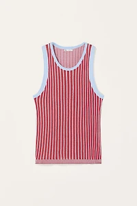 LIMITED EDITION STRIPED JACQUARD KNIT TANK