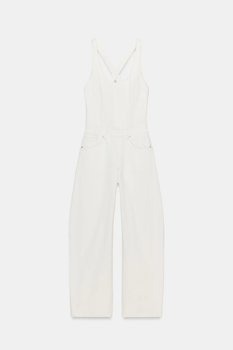TRF DENIM STRAPPY JUMPSUIT