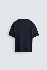 LIGHTWEIGHT COTTON KNIT T-SHIRT