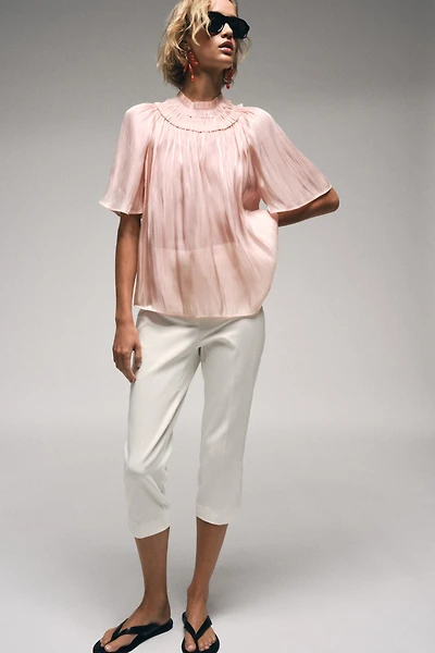 SHIMMER-EFFECT BLOUSE