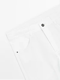 Faux jean slim texture légère