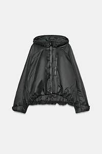 VESTE MATELASSÉE À CAPUCHE DÉPERLANTE ET COUPE-VENT