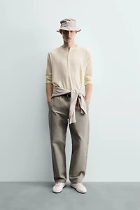 PANTALON COUPE DÉCONTRACTÉE À PATE DE SERRAGE