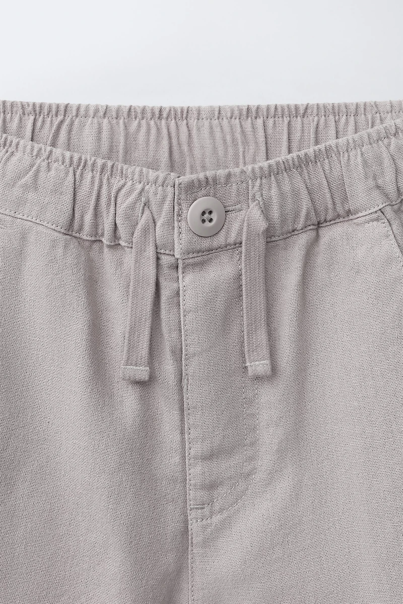 SHORT AVEC LIN ET COTON