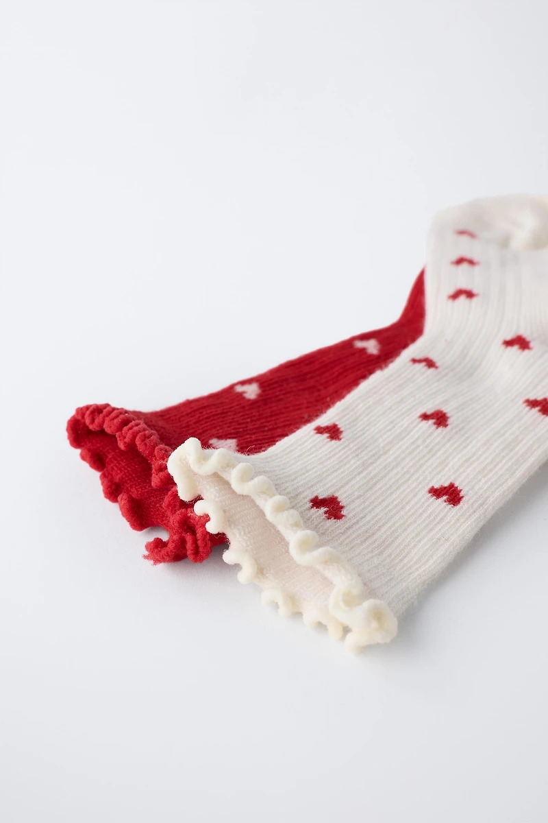 TWO-PACK OF HEART SOCKS