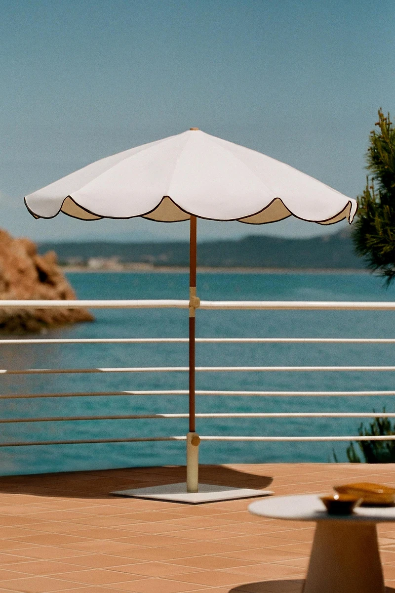 CONTRAST EDGE BEACH UMBRELLA (Ø 63")