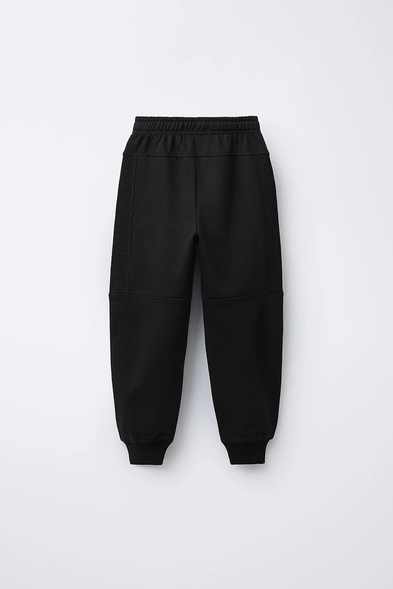 COMBINATION WAFFLE JOGGER PANTS