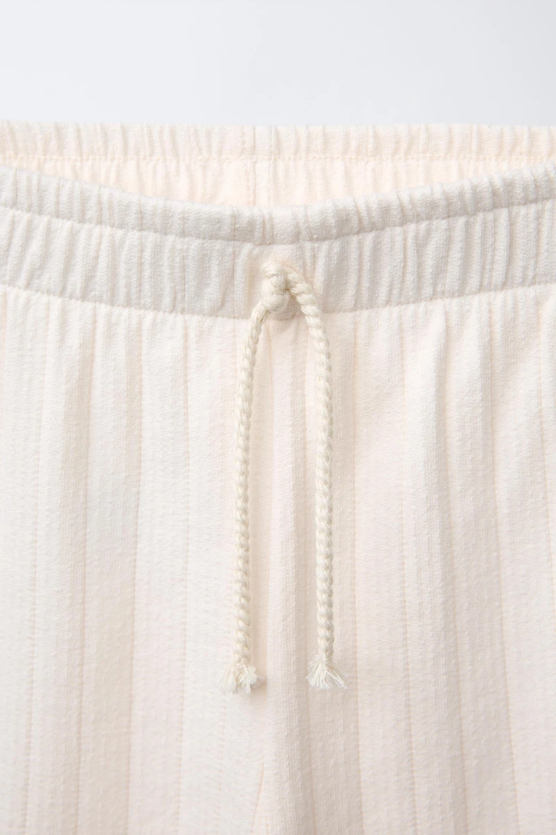 SWISS EMBROIDERED JACQUARD PANTS
