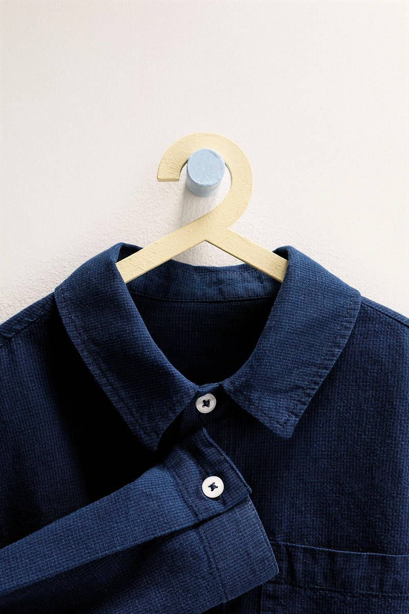 ZARA TIMELESS - CHECK SHIRT WITH COTTON AND LINEN