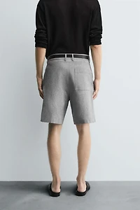 COTTON LINEN SHORTS