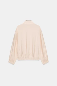 CONTRAST STITCH BALLOON TOP