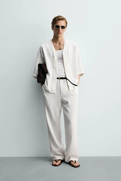 RELAXED FIT VISCOSE-HEMP PANTS