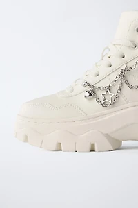 CHUNKY CHARM HIGH TOP SNEAKERS