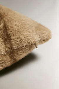 OMBRÉ FAUX FUR THROW PILLOW COVER