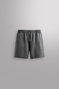 WASHED TRAINING JOGGER SHORTS