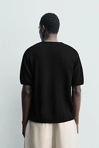 RELAXED FIT KNIT T-SHIRT