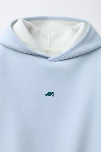 HOODIE FLEECE LINED WITH LOGO
