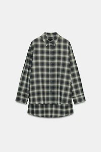 OVERSIZED PLAID ZW COLLECTION SHIRT