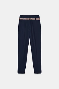 PANTALON TAILLE HAUTE ET CEINTURE