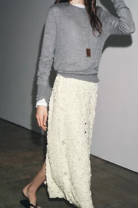 BEADED MIDI SKIRT ZW COLLECTION