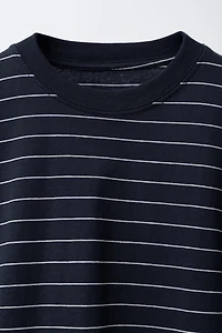 THREE-PACK OF PLAIN AND STRIPED T-SHIRTS