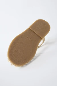 METALLIC FISHERMAN SANDALS