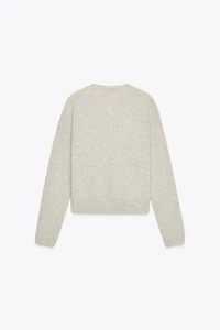 BASIC 100% WOOL KNIT JACKET