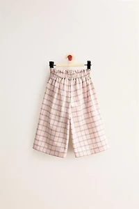 ZARA TIMELESS - PLAID WIDE LEG PANTS