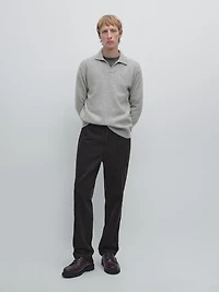 Corduroy jogger fit trousers