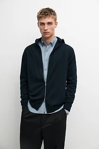 Cardigan à capuche 100 % cachemire