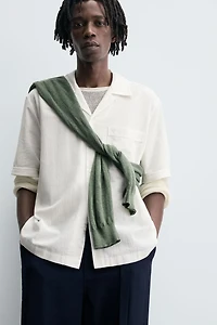 RELAXED FIT TEXTURED SHIRT