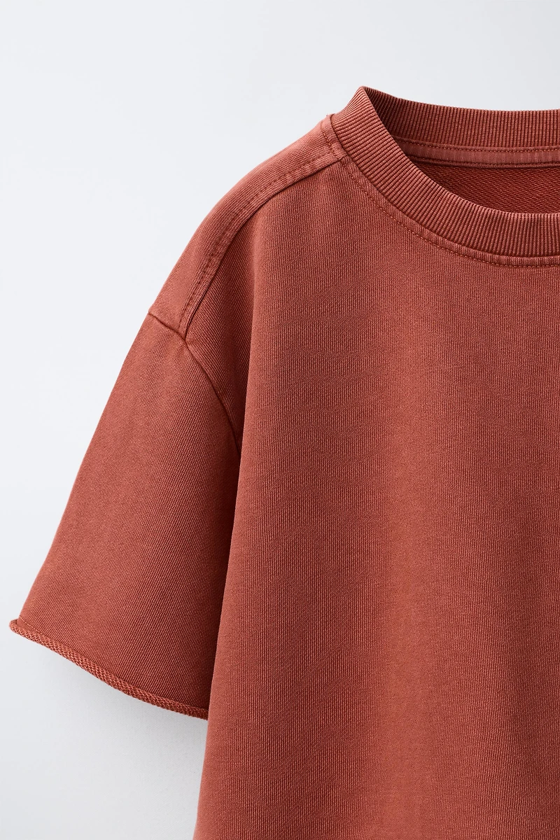 WASHED EFFECT JOGGING T-SHIRT