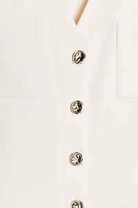 SLEEVELESS CREPE TOP