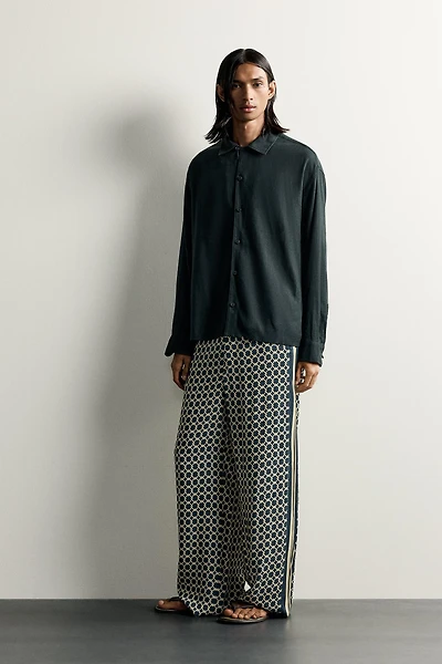LIMITED EDITION FLOWY PANTS WITH SIDE BANDS