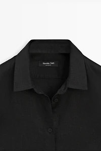 Flowing 100% linen shirt