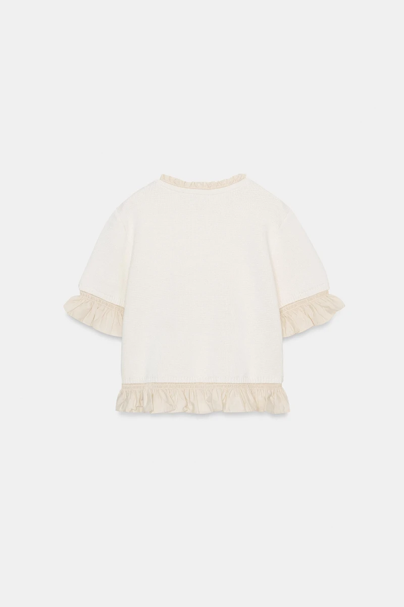 COMBINED KNIT SHORT SLEEVE JUMPER