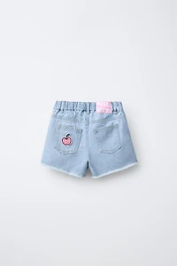 JUPE-SHORT EN DENIM HELLO KITTY © SANRIO