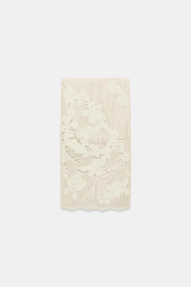 ZW COLLECTION CROCHET MIDI SKIRT