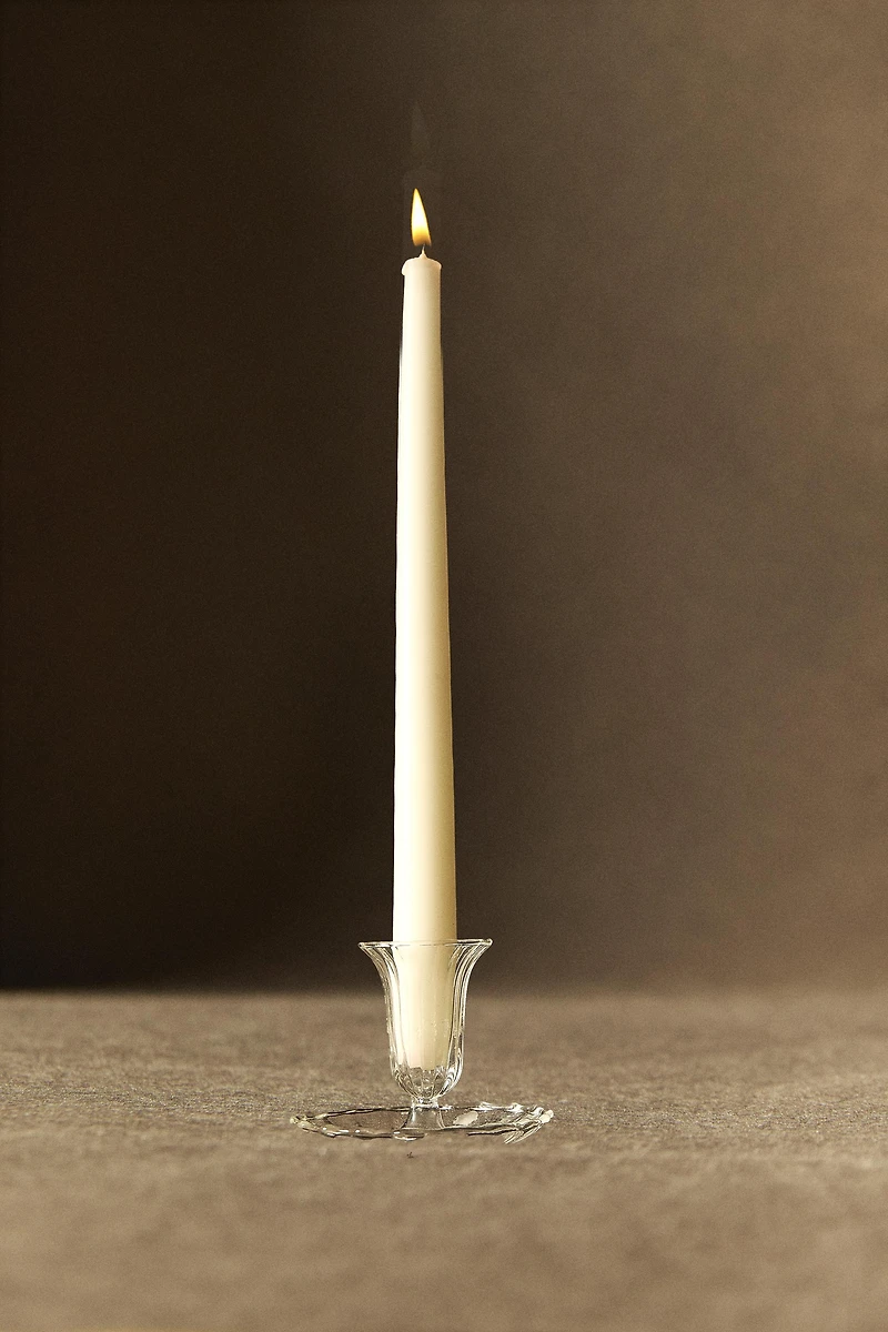 CLEAR GLASS TEALIGHT HOLDER