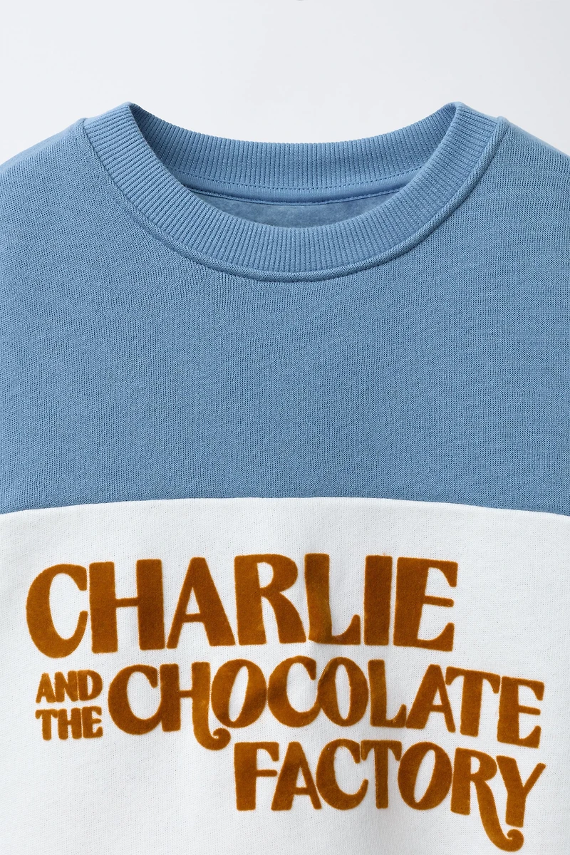 SWEAT IMPRIMÉ CHARLIE AND THE CHOCOLATE FACTORY ROALD DAHL ©