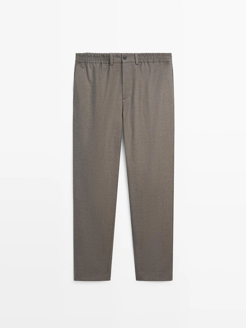 Cool wool blend trousers