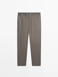 Cool wool blend trousers