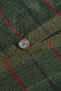 HOUSSE DE COUETTE COTON CARREAUX TARTAN NOËL