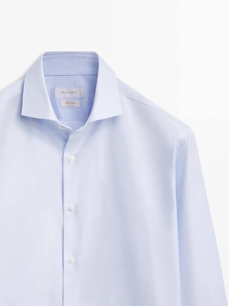Slim fit 100% cotton shirt