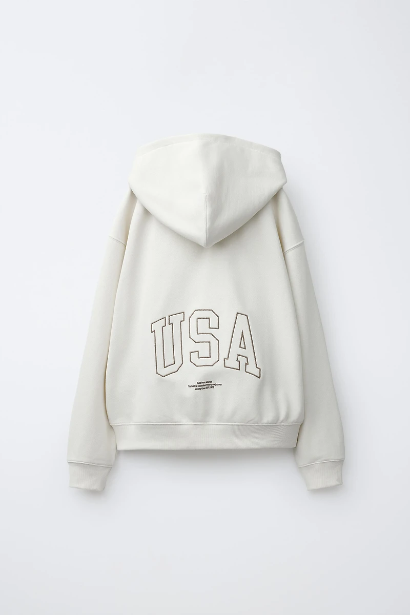 ZIP JOGGING SWEATSHIRT