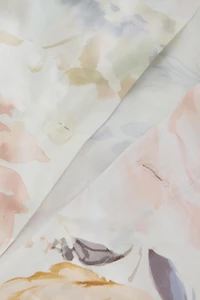 FLORAL PRINT SATEEN DUVET COVER