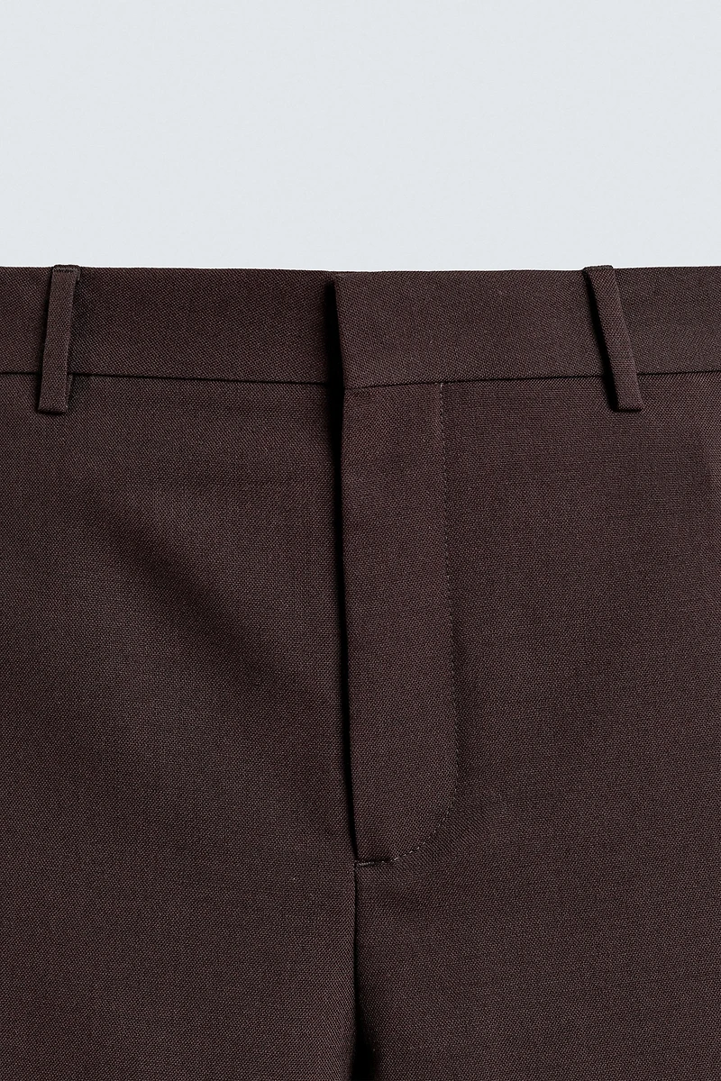 WOOL BLEND SUIT PANTS